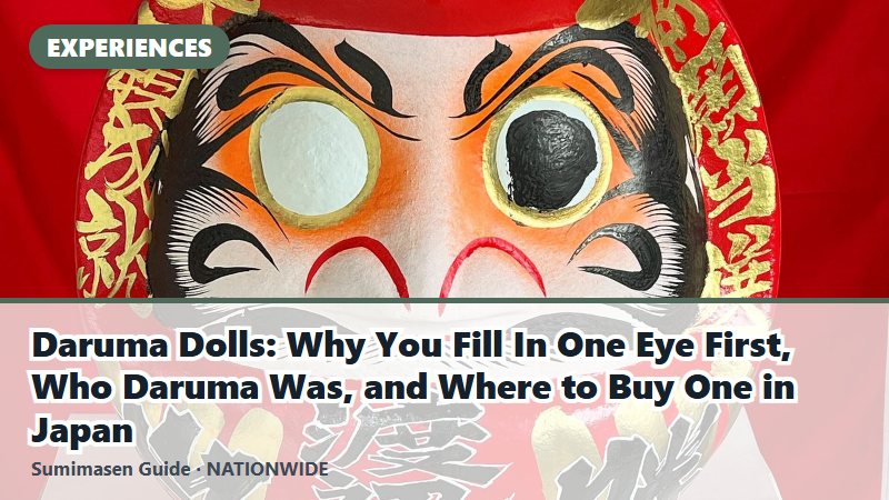 Daruma Dolls: Why You Fill In One Eye First, Who Daruma Was, and Where to Buy One in Japan