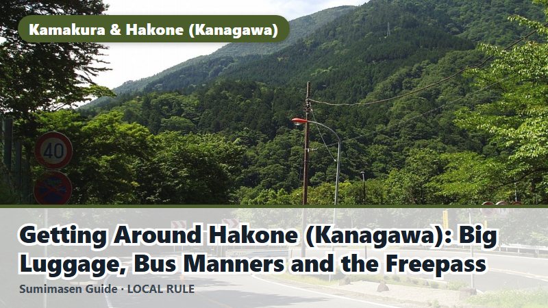 Getting Around Hakone (Kanagawa): Big Luggage, Bus Manners and the Freepass