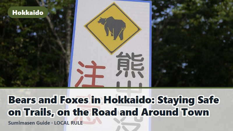 Bears and Foxes in Hokkaido: Staying Safe on Trails, on the Road and Around Town