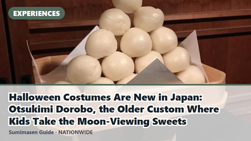 Halloween Costumes Are New in Japan: Otsukimi Dorobo, the Older Custom Where Kids Take the Moon-Viewing Sweets