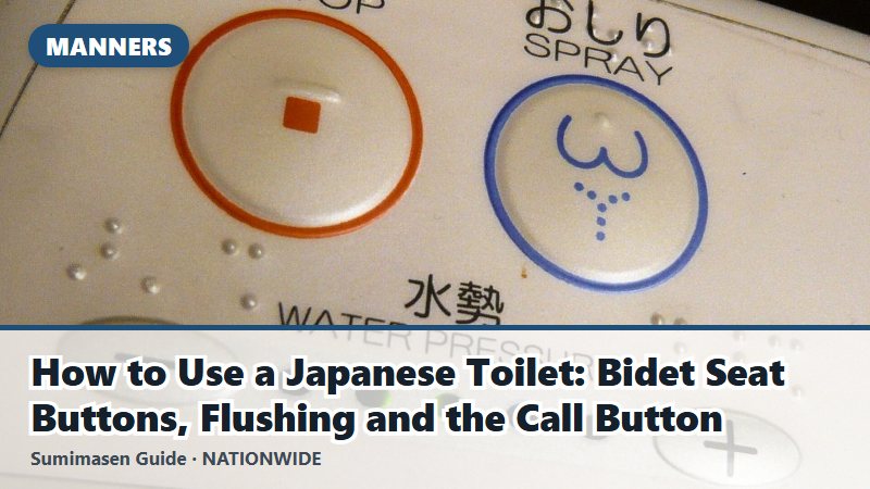 How to Use a Japanese Toilet: Bidet Seat Buttons, Flushing and the Call Button