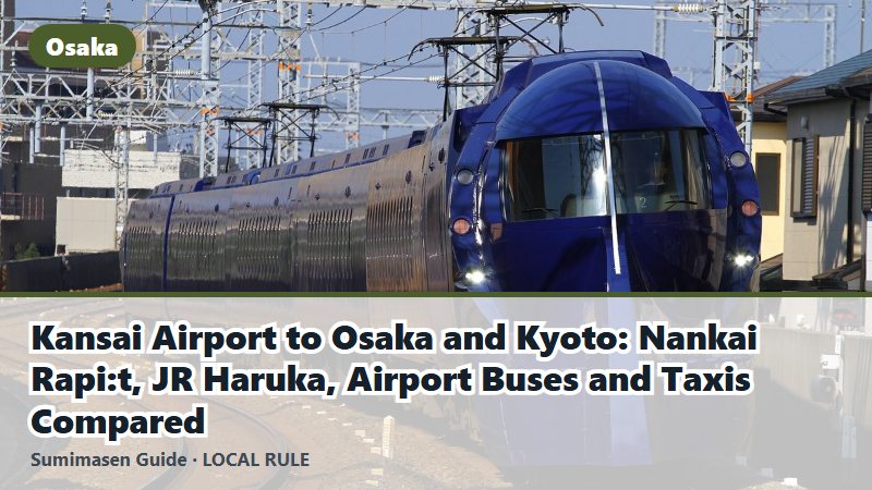 Kansai Airport to Osaka and Kyoto: Nankai Rapi:t, JR Haruka, Airport Buses and Taxis Compared