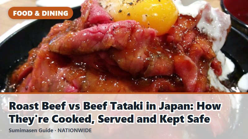 Roast Beef vs Beef Tataki in Japan: How They're Cooked, Served and Kept Safe