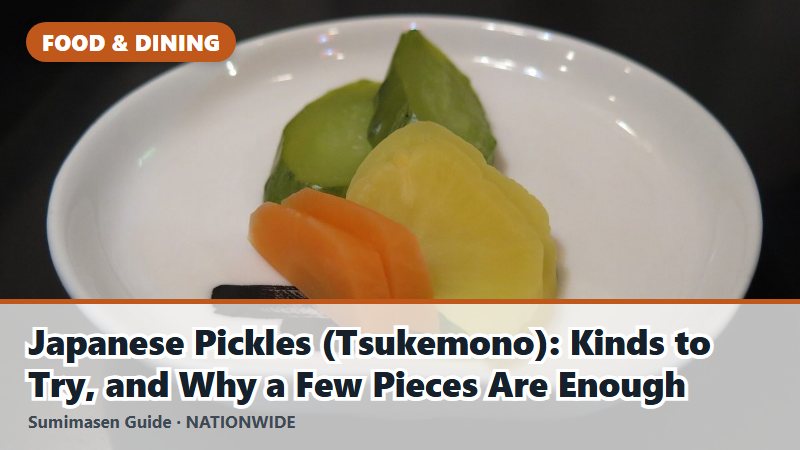 Japanese Pickles (Tsukemono): Kinds to Try, and Why a Few Pieces Are Enough
