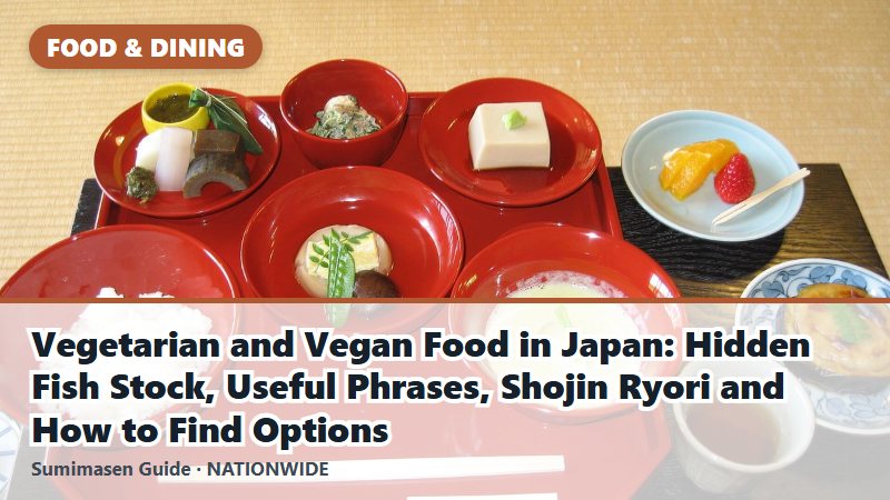 Vegetarian and Vegan Food in Japan: Hidden Fish Stock, Useful Phrases, Shojin Ryori and How to Find Options