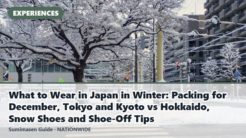 What to Wear in Japan in Winter: Packing for December, Tokyo and Kyoto vs Hokkaido, Snow Shoes and Shoe-Off Tips