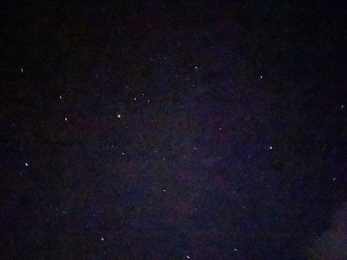 Stars scattered across a dark night sky